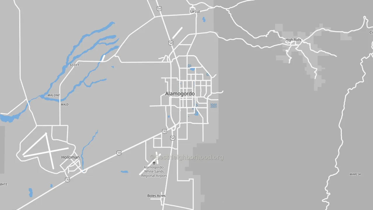 Transit Grade map of 88310, NM