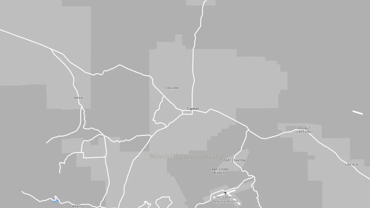 Transit Grade map of 88316, NM