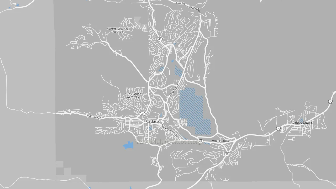Transit Grade map of 88345, NM