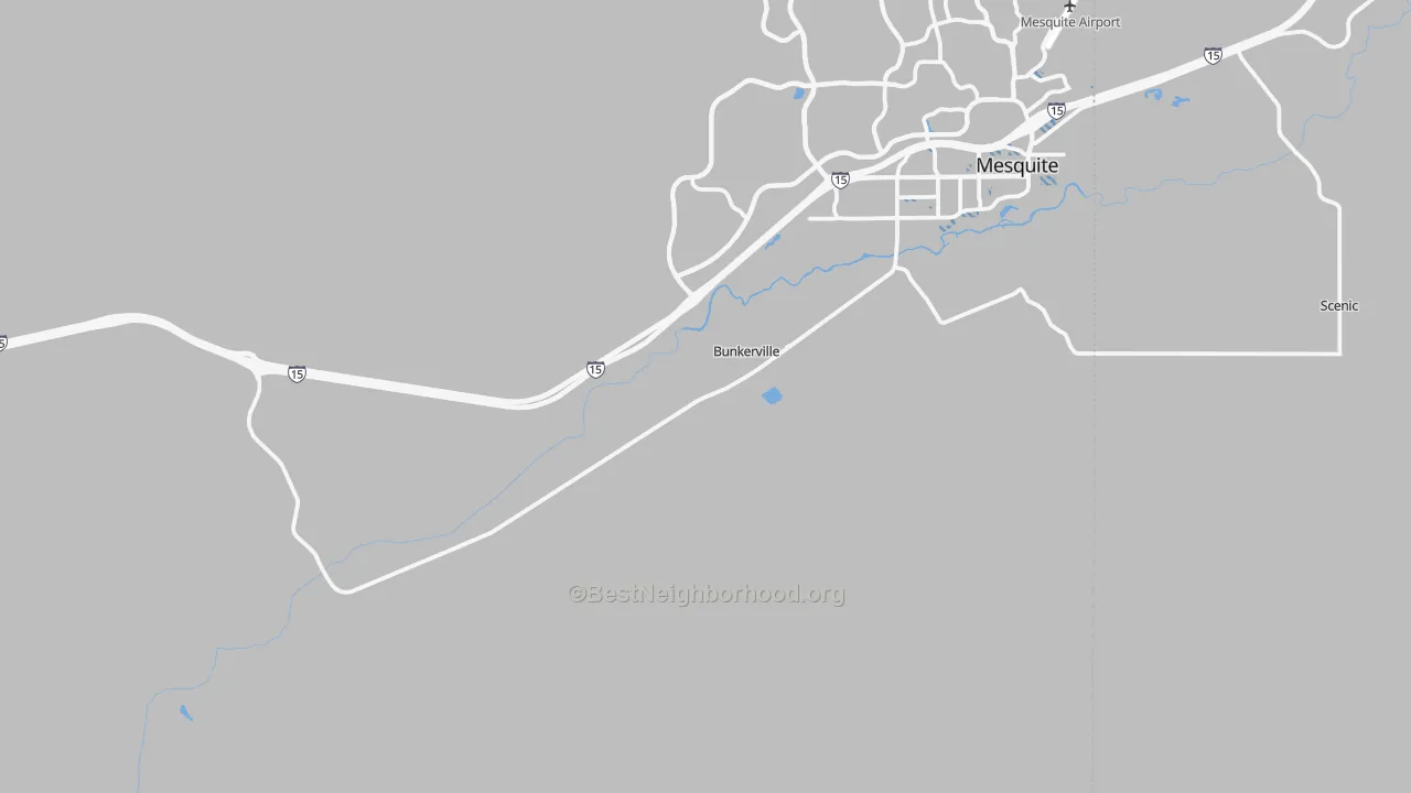 Transit Grade map of 89007, NV