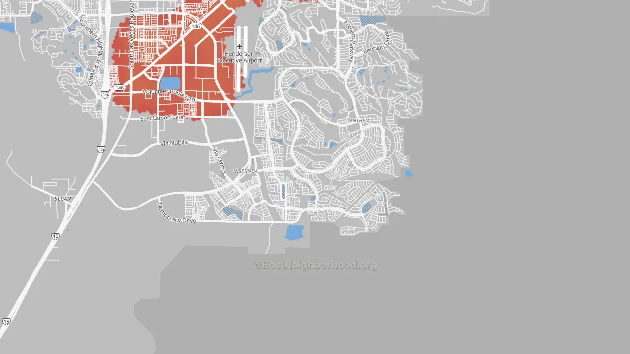 Transit Grade map of 89044, NV
