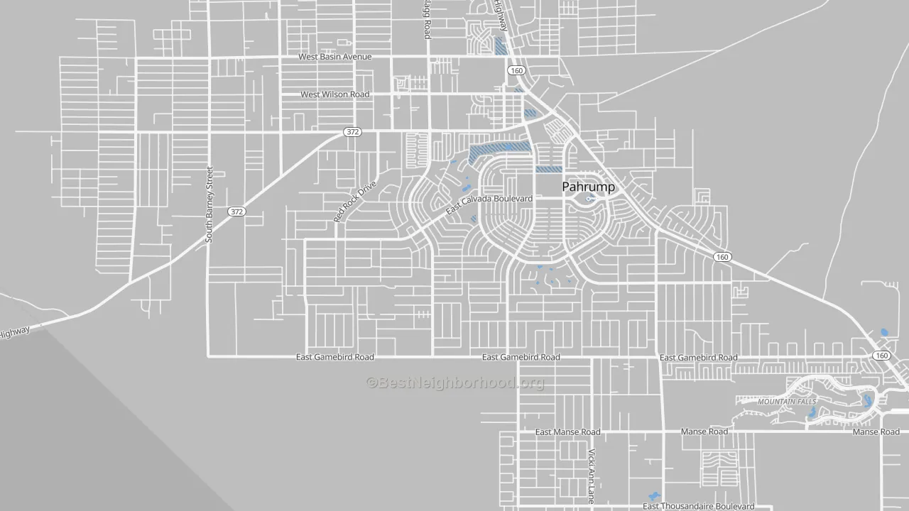 Transit Grade map of 89048, NV