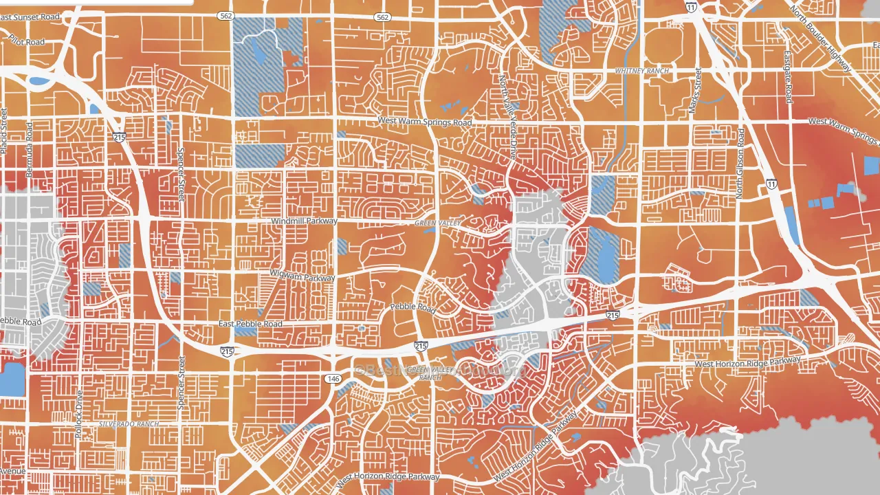 Transit Grade map of 89074, NV