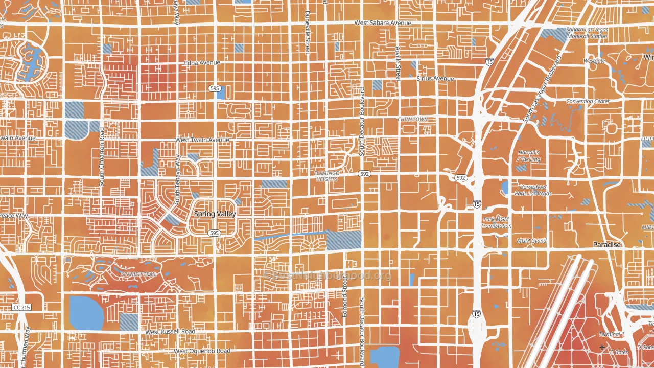 Transit Grade map of 89103, NV
