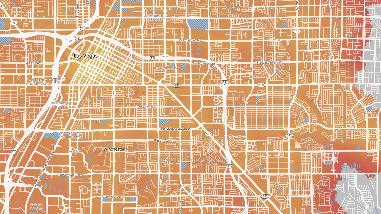 Transit Grade map of 89104, NV