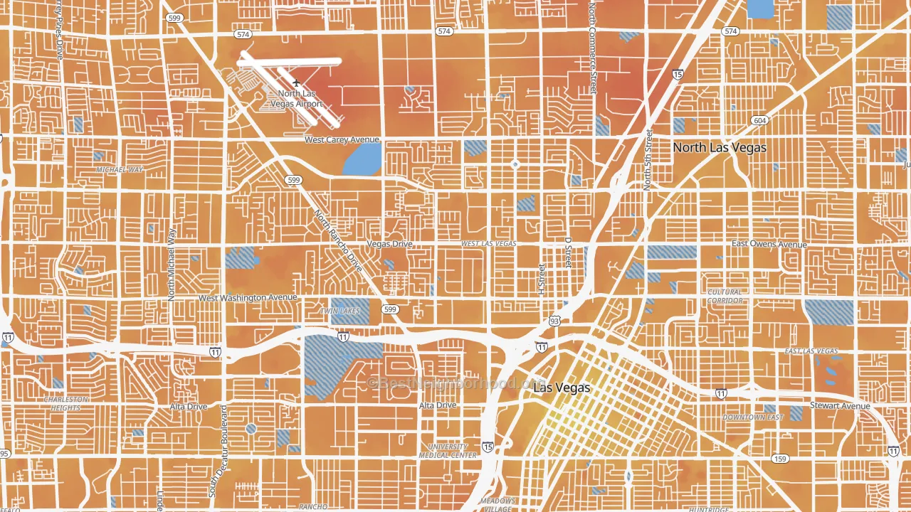 Transit Grade map of 89106, NV