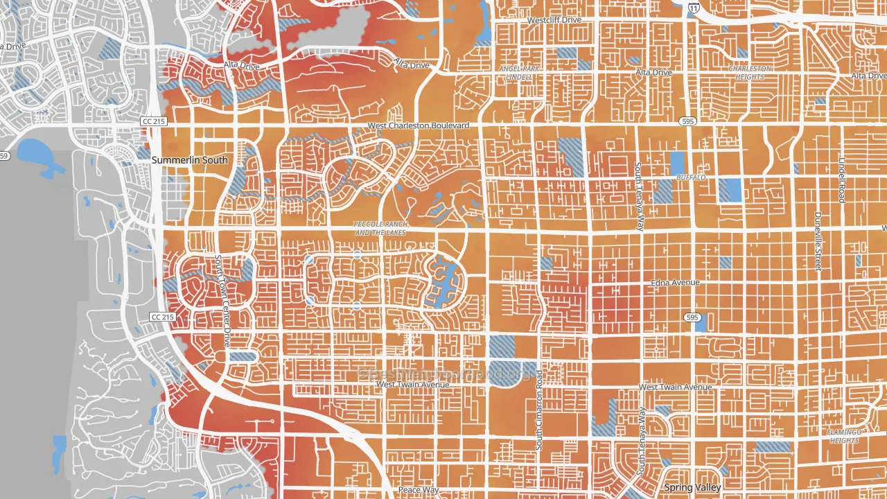 Transit Grade map of 89117, NV