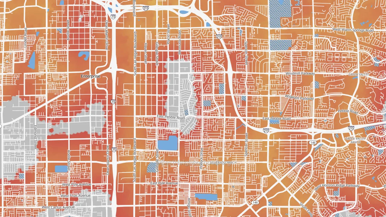 Transit Grade map of 89123, NV