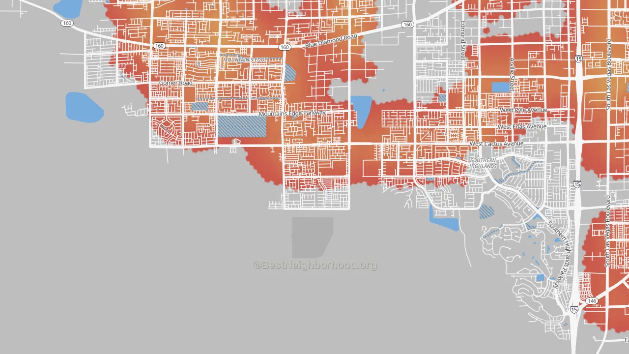 Transit Grade map of 89179, NV