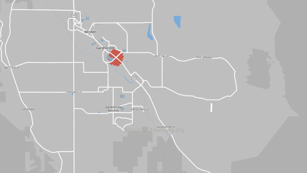 Transit Grade map of 89410, NV