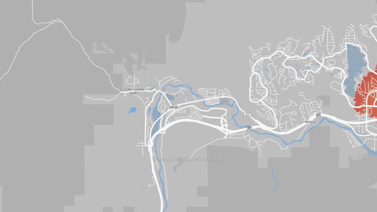 Transit Grade map of 89439, NV