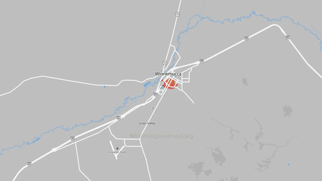 Transit Grade map of 89445, NV
