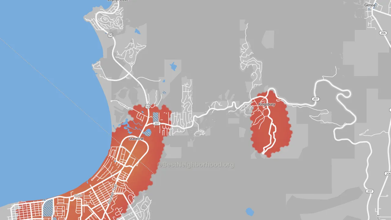 Transit Grade map of 89449, NV