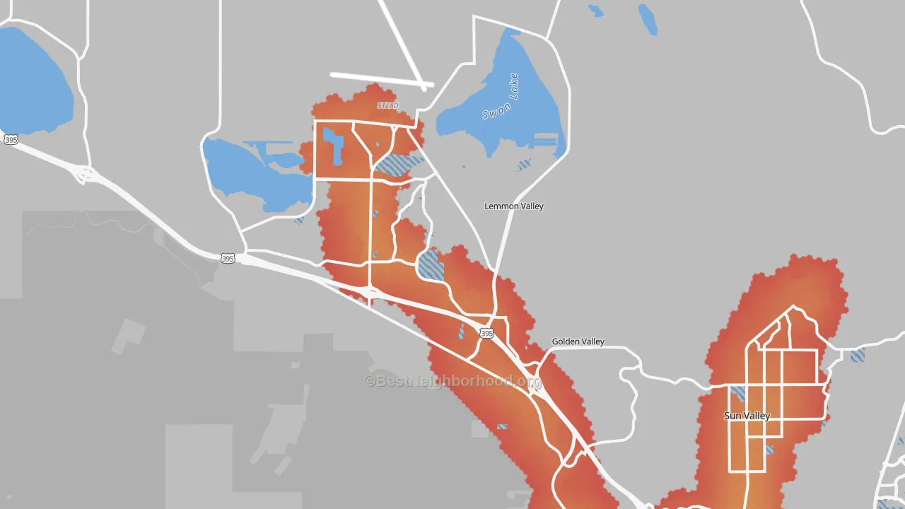Transit Grade map of 89506, NV