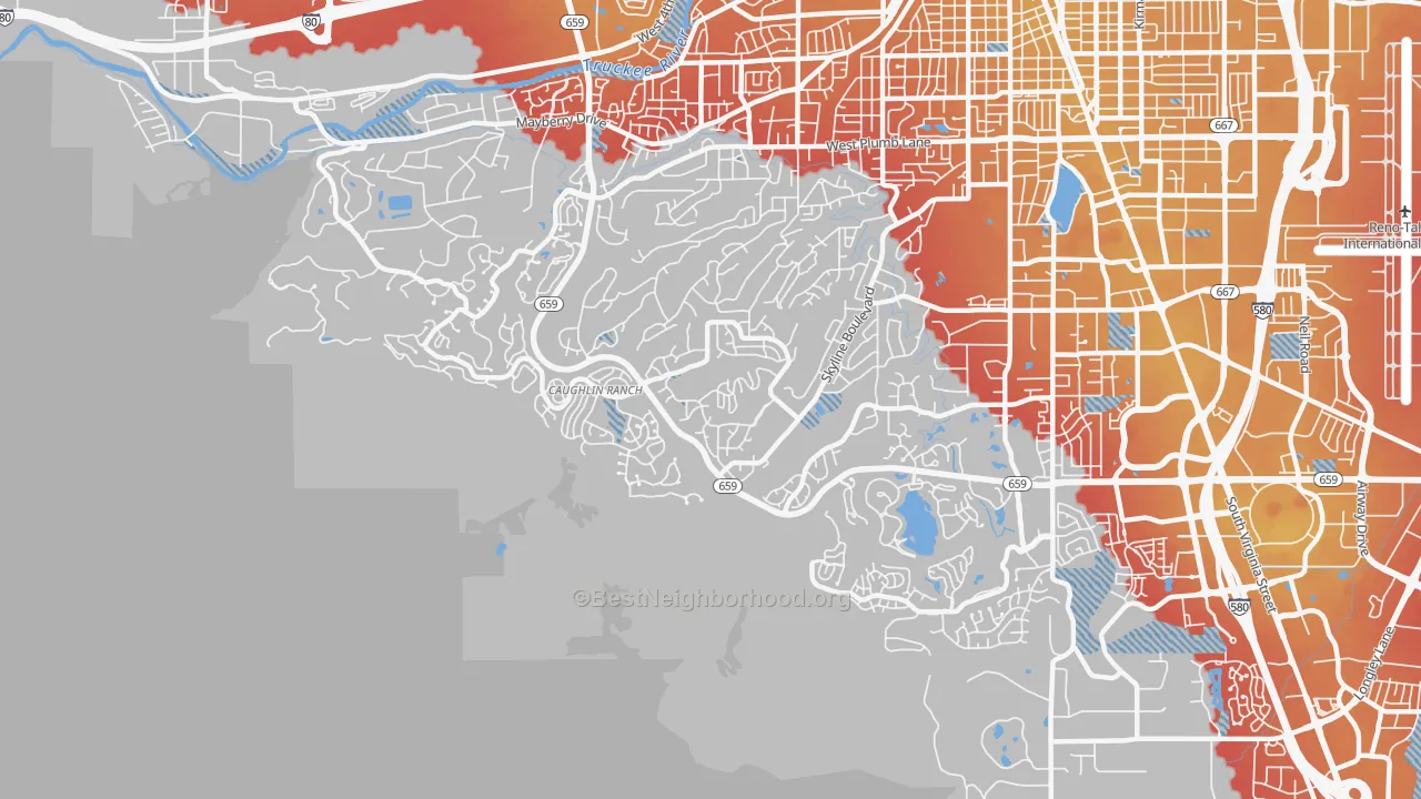 Transit Grade map of 89519, NV