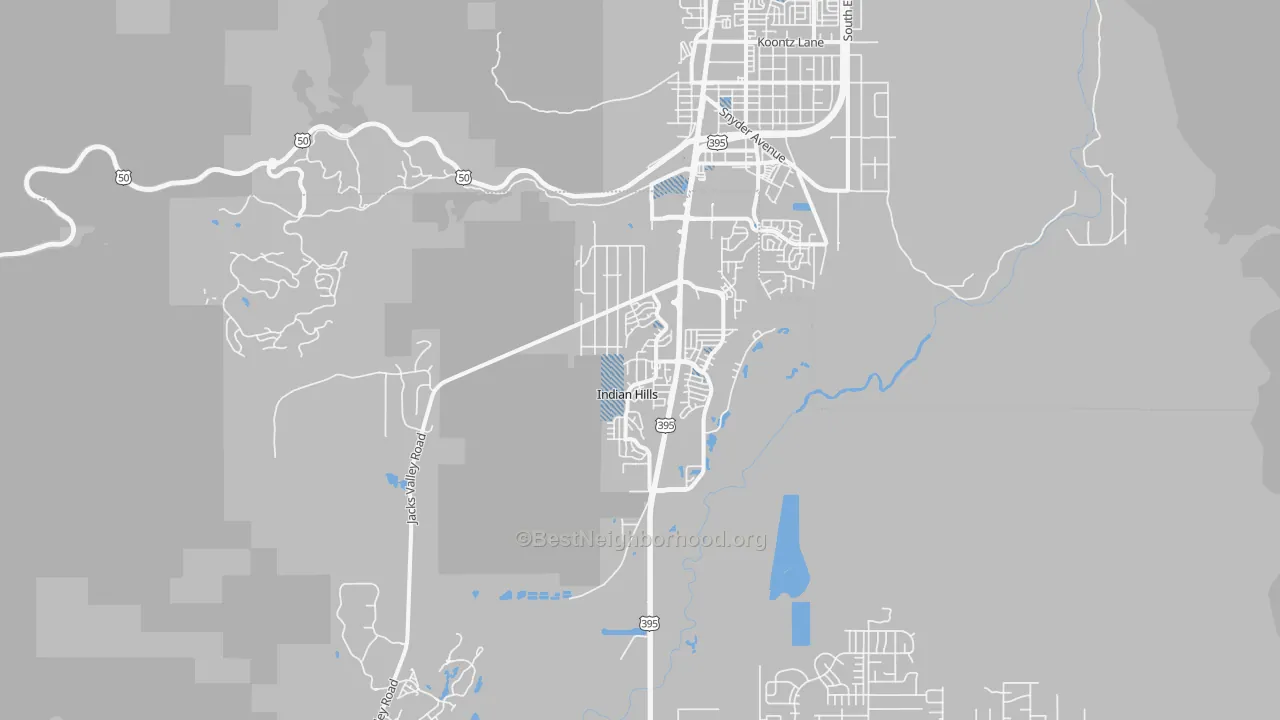 Transit Grade map of 89705, NV