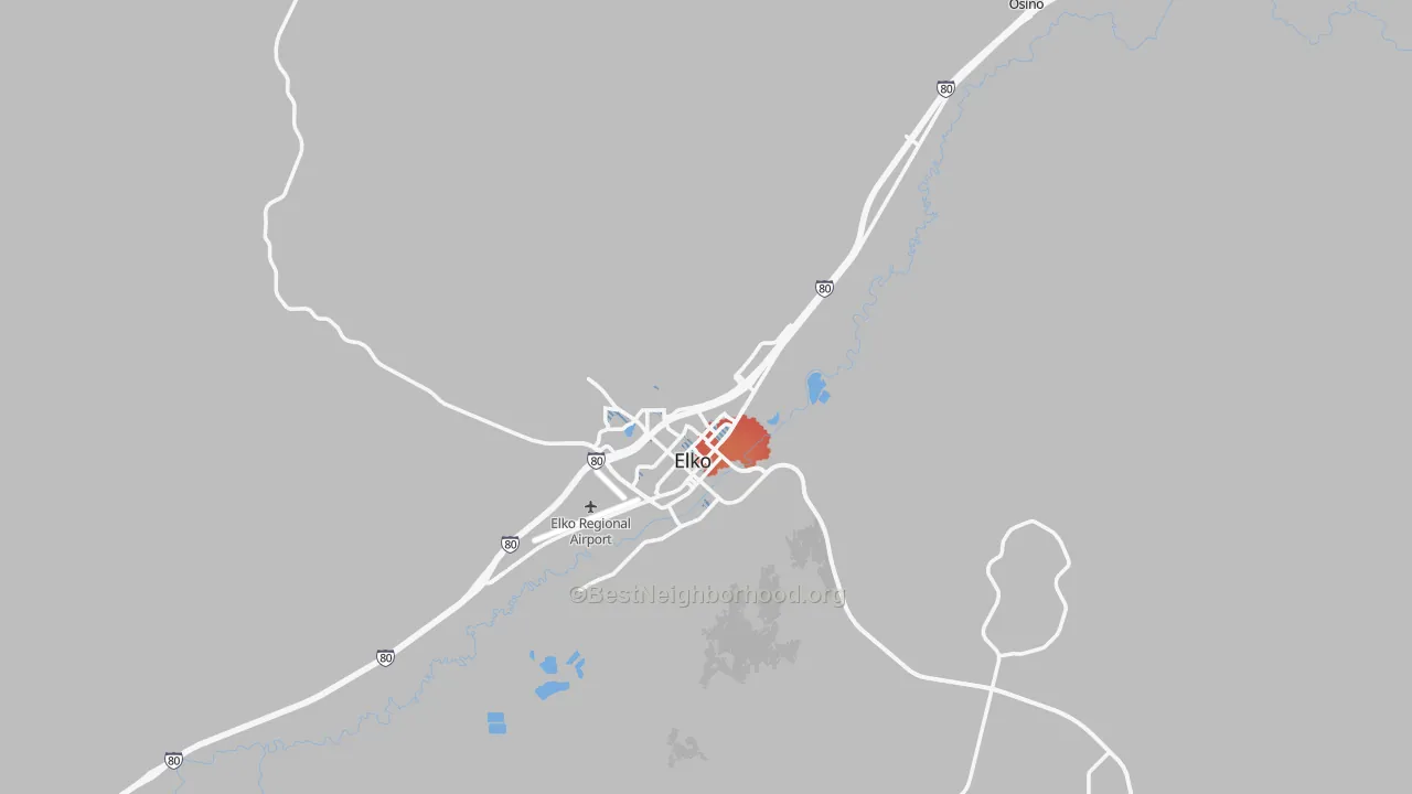 Transit Grade map of 89801, NV