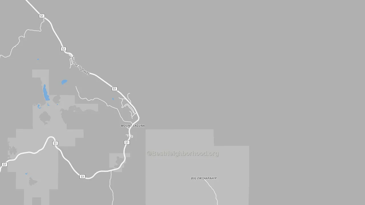 Transit Grade map of 91948, CA
