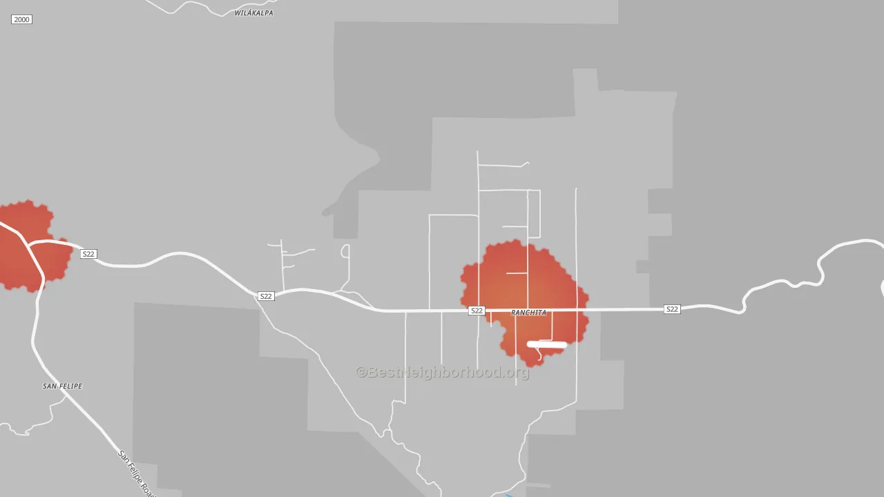 Transit Grade map of 92066, CA