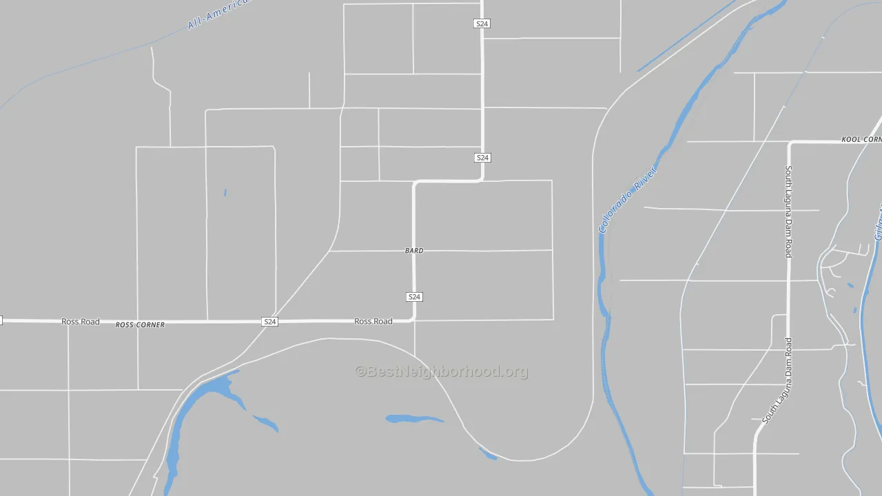 Transit Grade map of 92222, CA