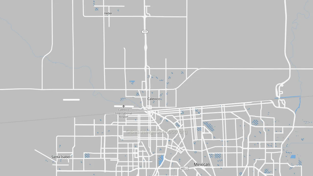 Transit Grade map of 92231, CA