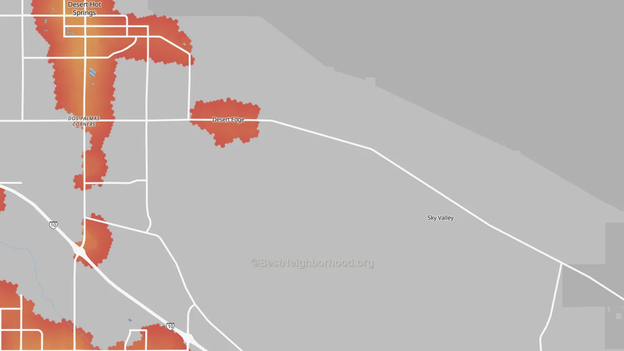 Transit Grade map of 92241, CA