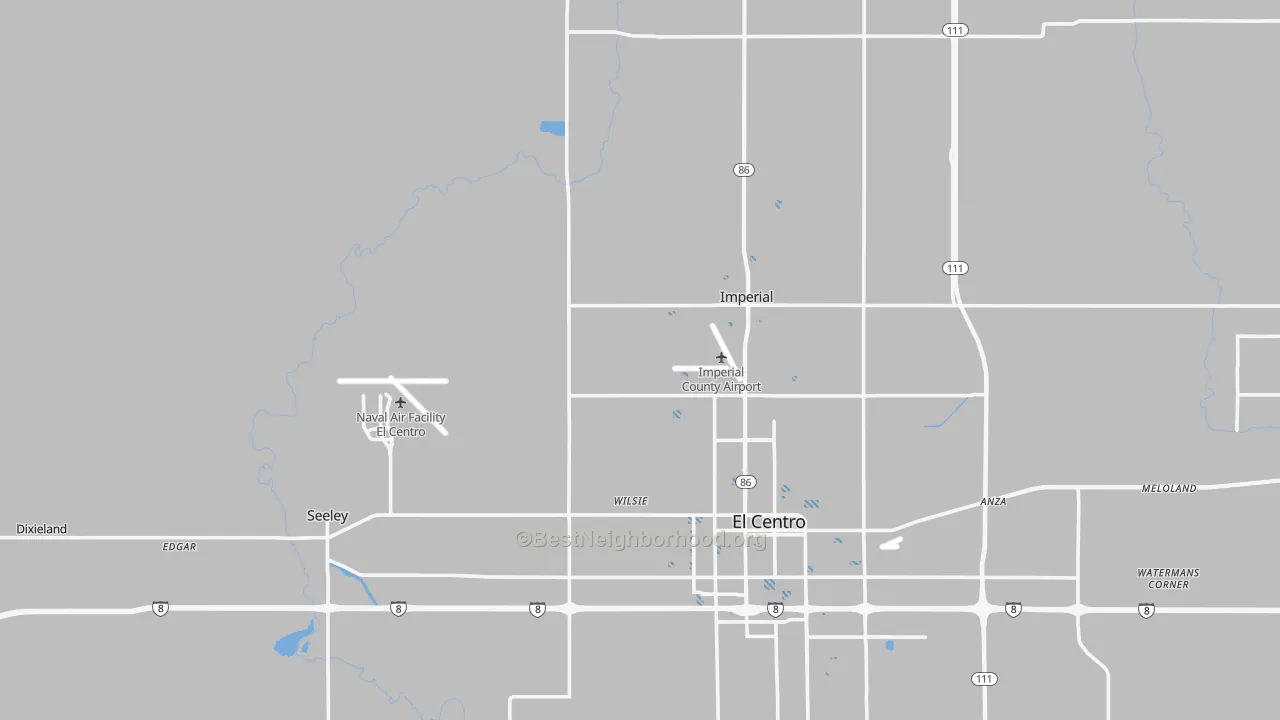 Transit Grade map of 92251, CA