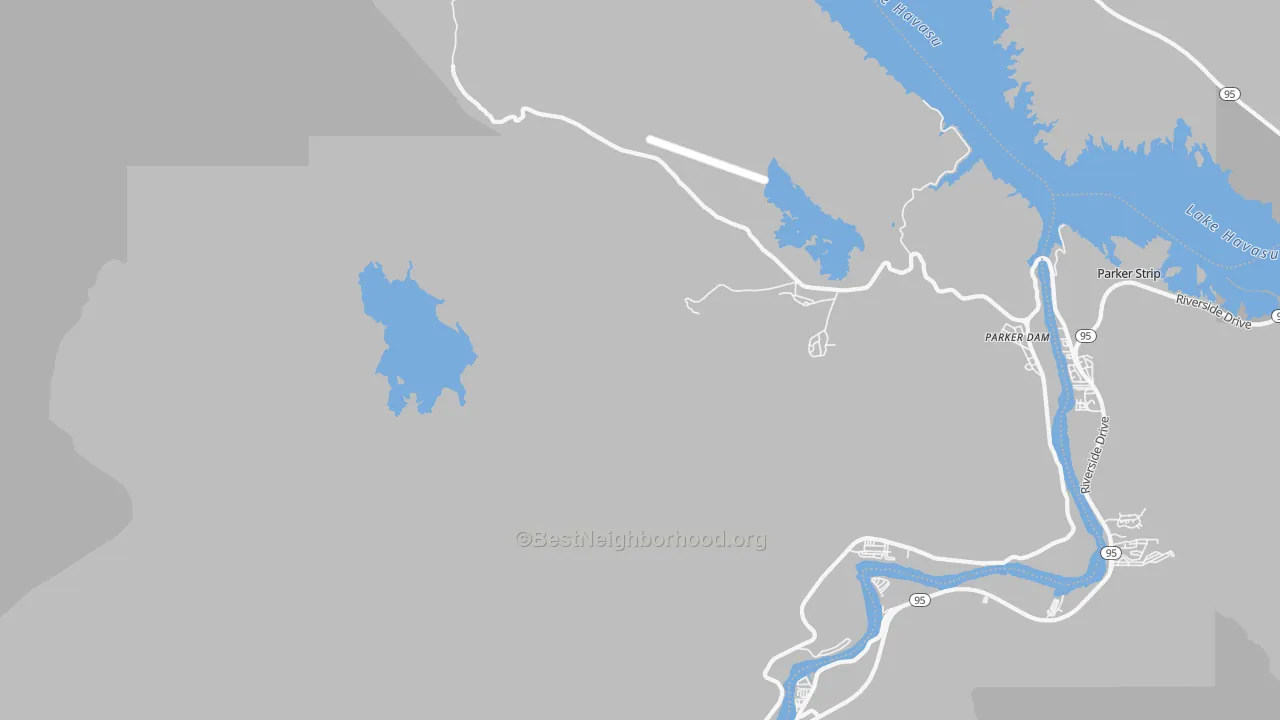 Transit Grade map of 92267, CA