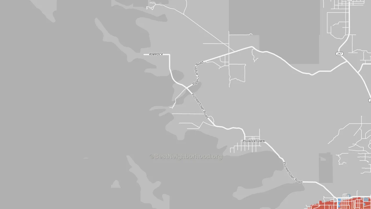 Transit Grade map of 92268, CA