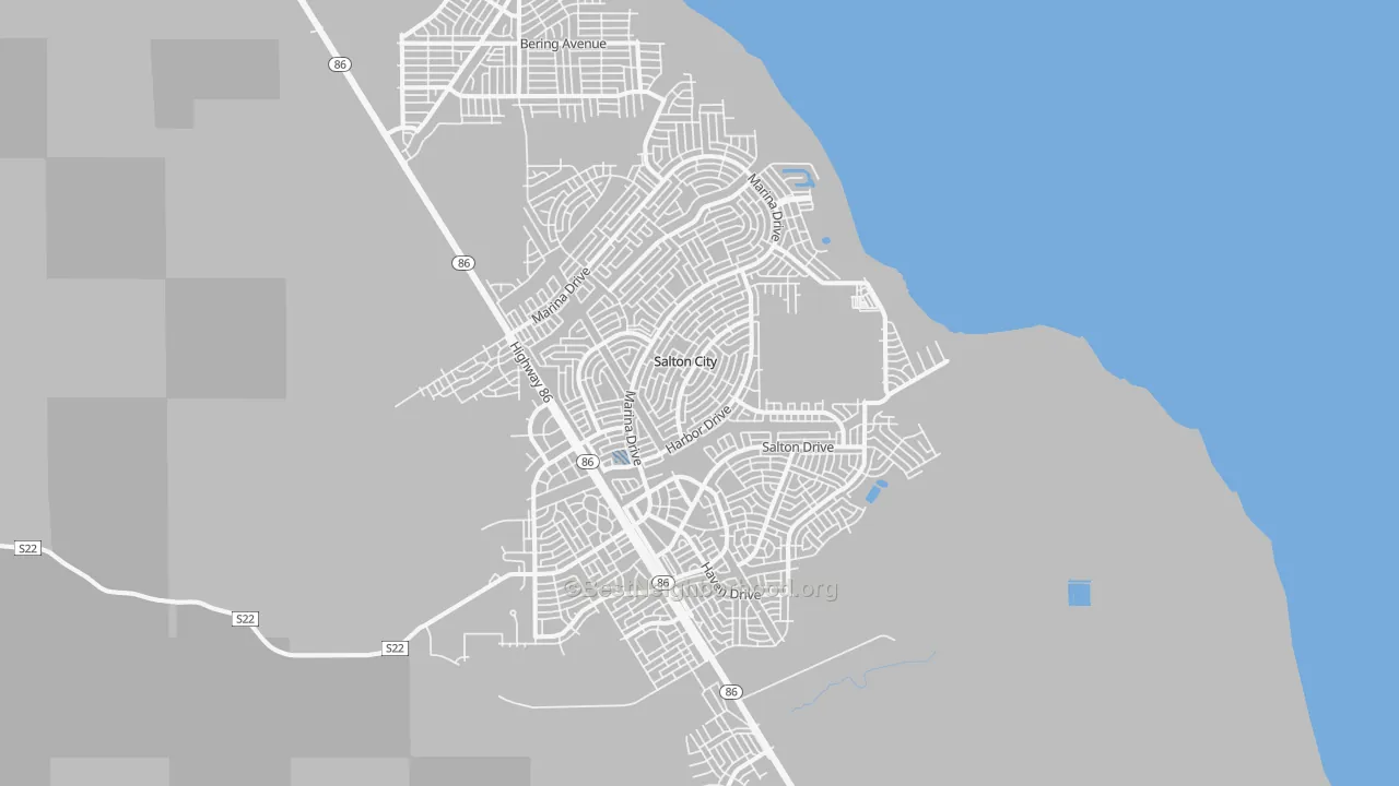 Transit Grade map of 92275, CA