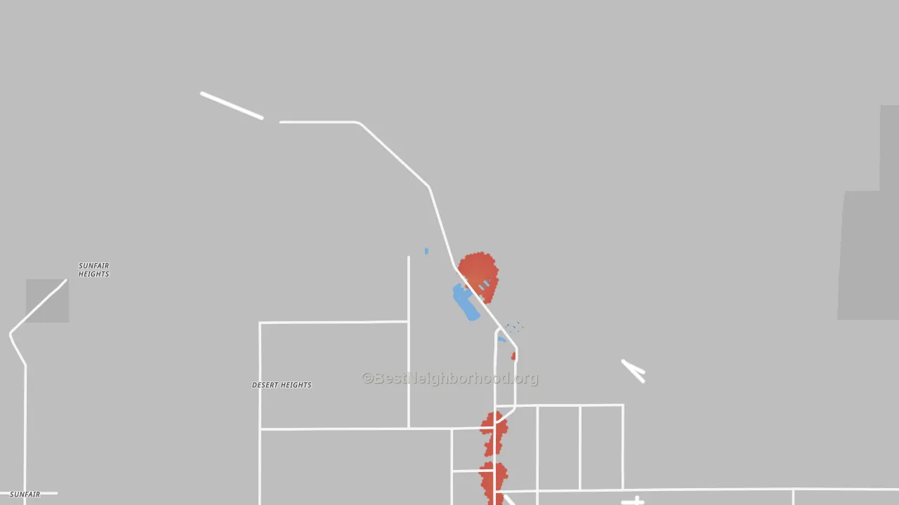 Transit Grade map of 92278, CA