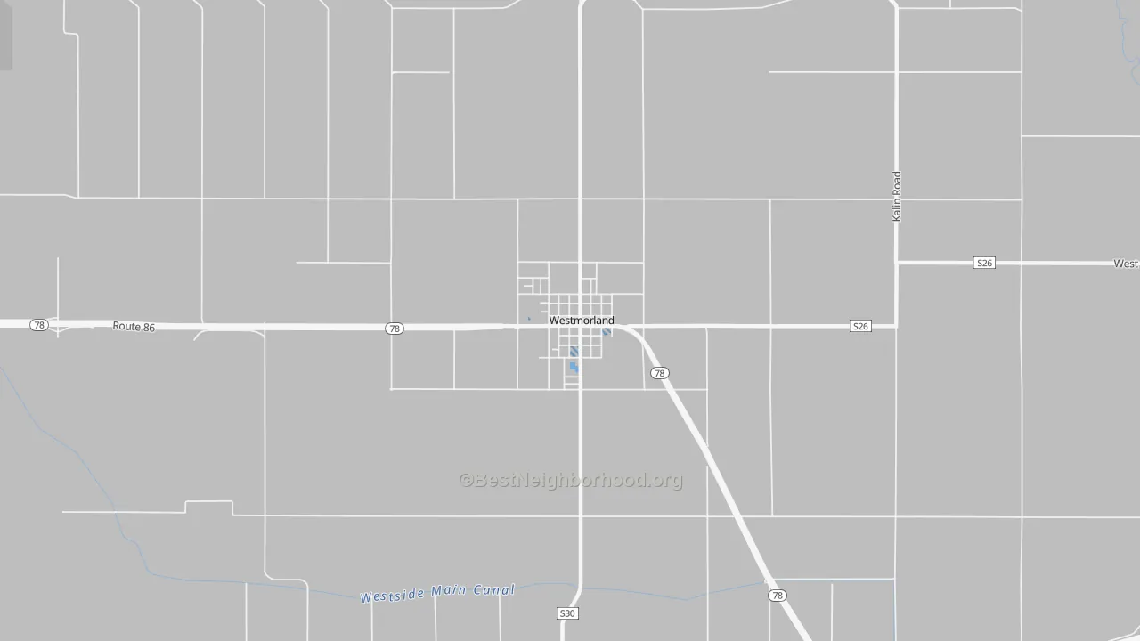 Transit Grade map of 92281, CA