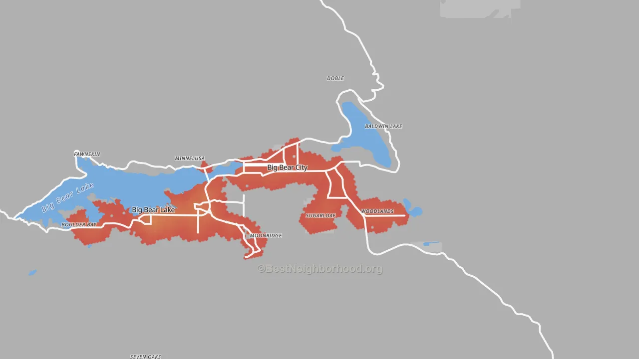 Transit Grade map of 92314, CA