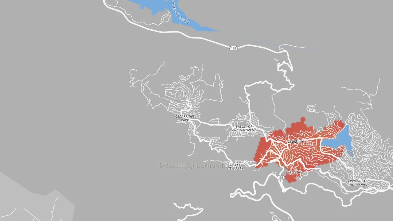 Transit Grade map of 92322, CA