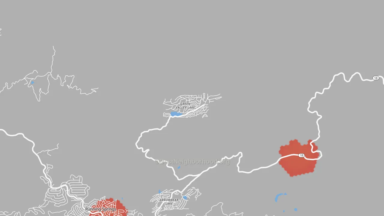 Transit Grade map of 92341, CA