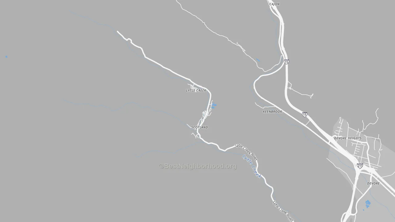 Transit Grade map of 92358, CA