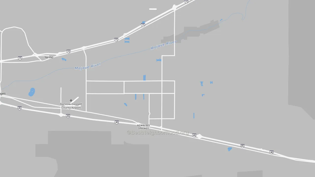 Transit Grade map of 92365, CA