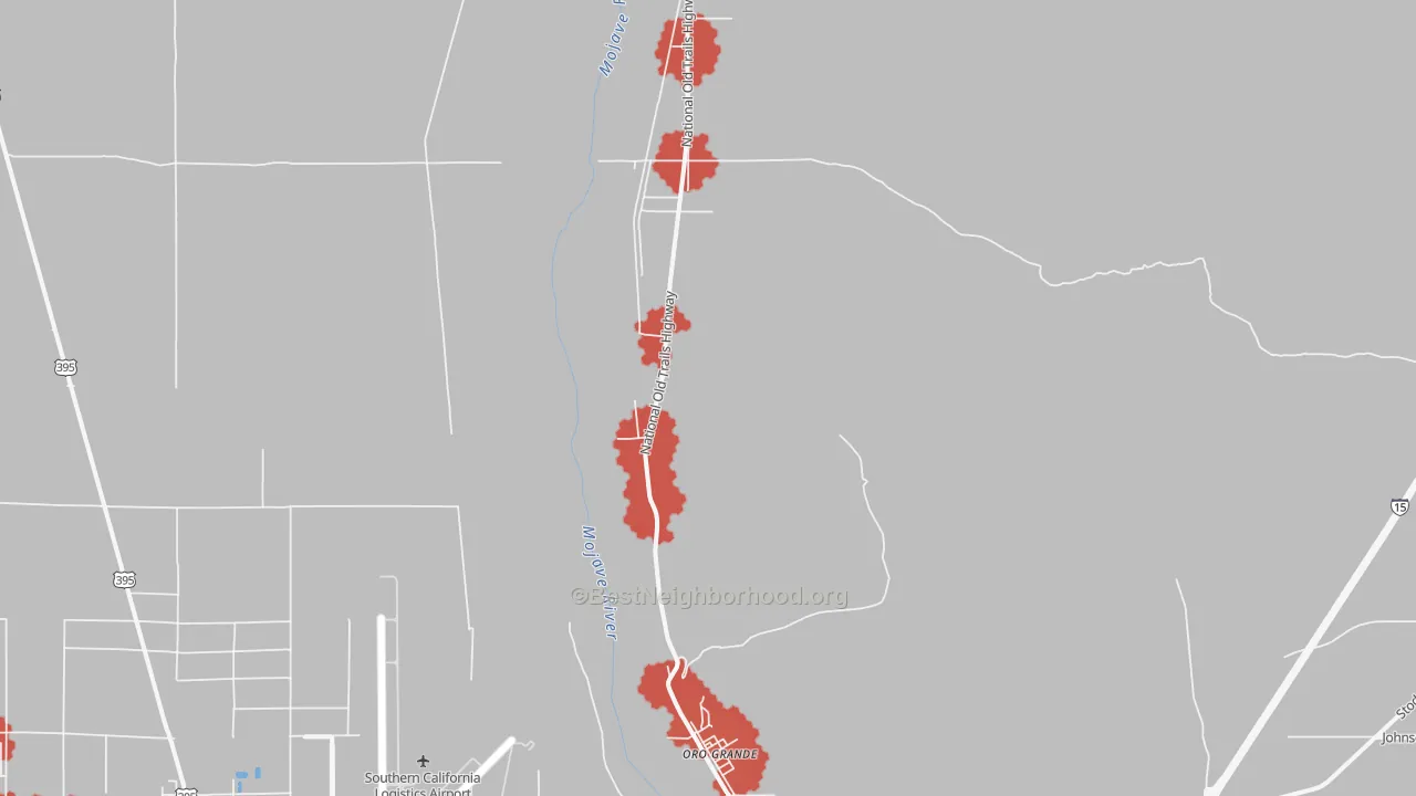Transit Grade map of 92368, CA