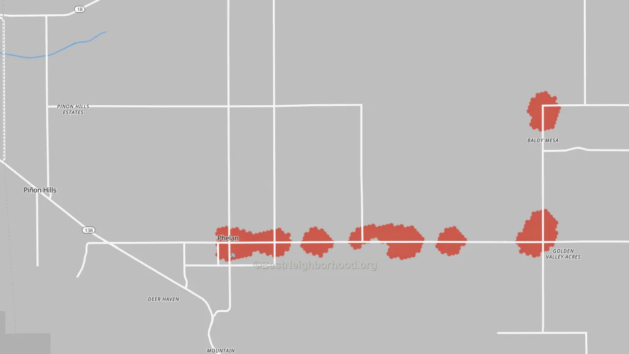Transit Grade map of 92371, CA