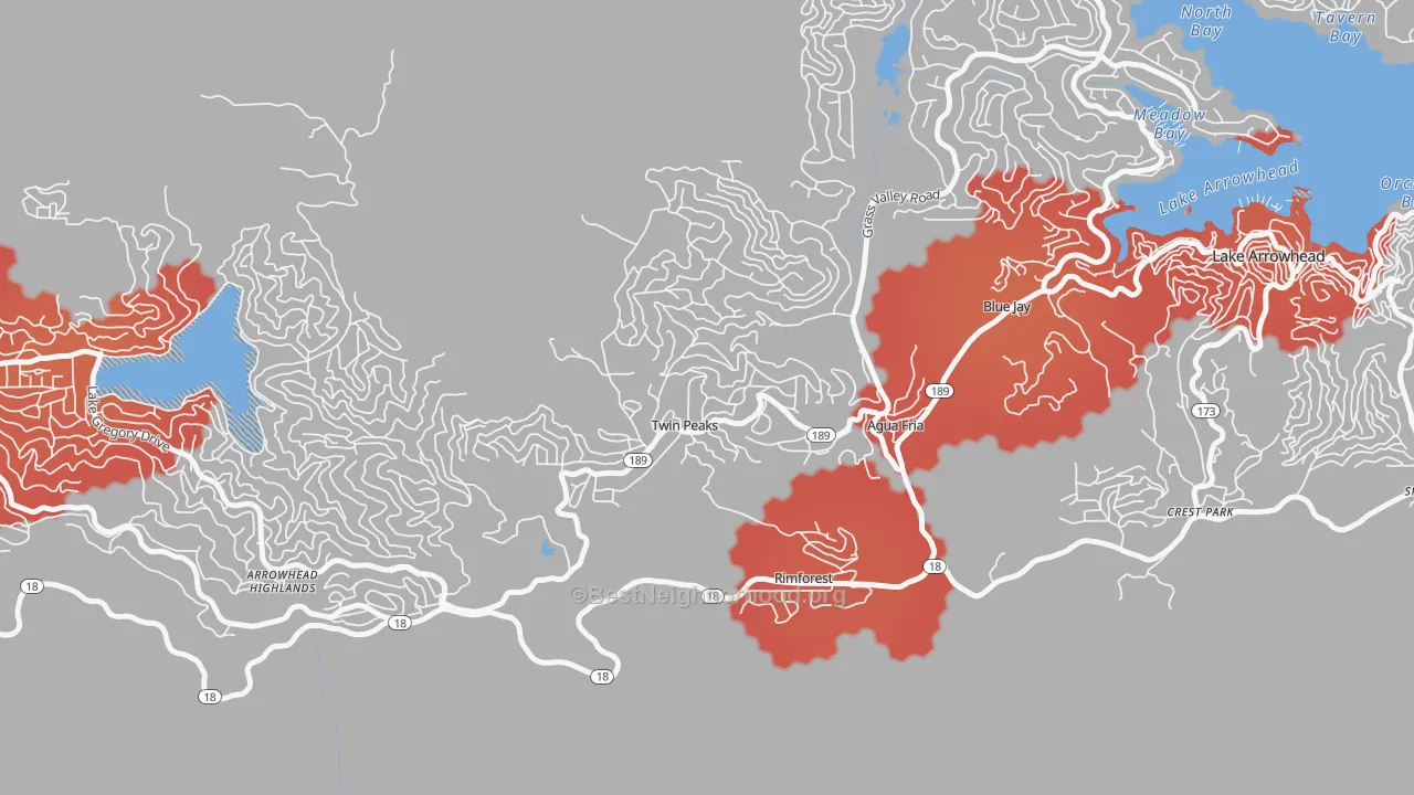 Transit Grade map of 92391, CA
