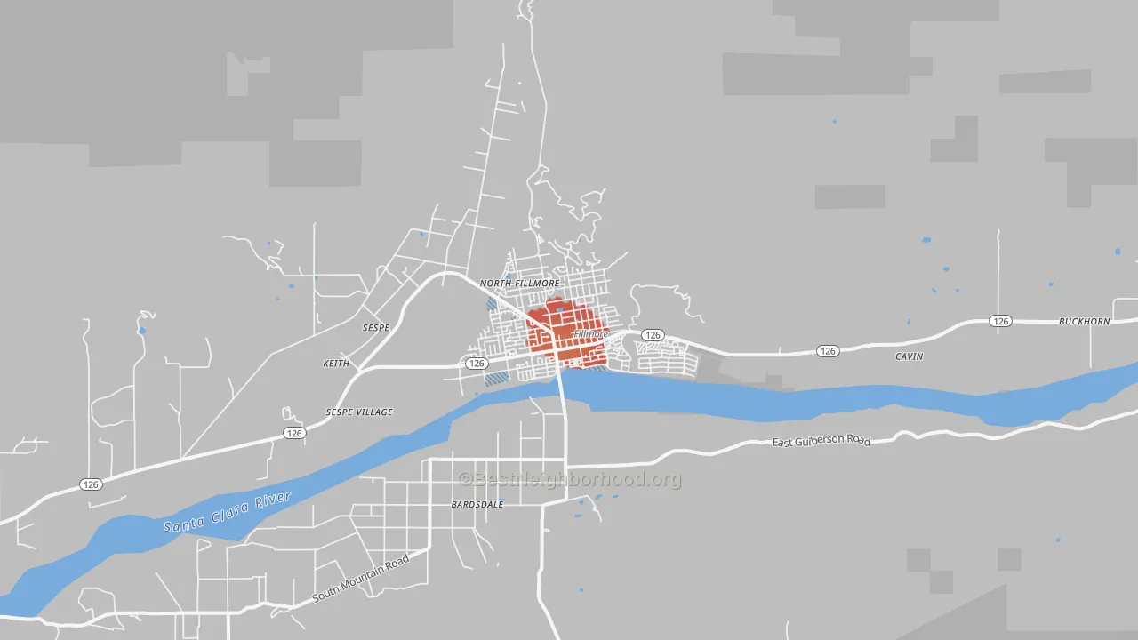 Transit Grade map of 93015, CA