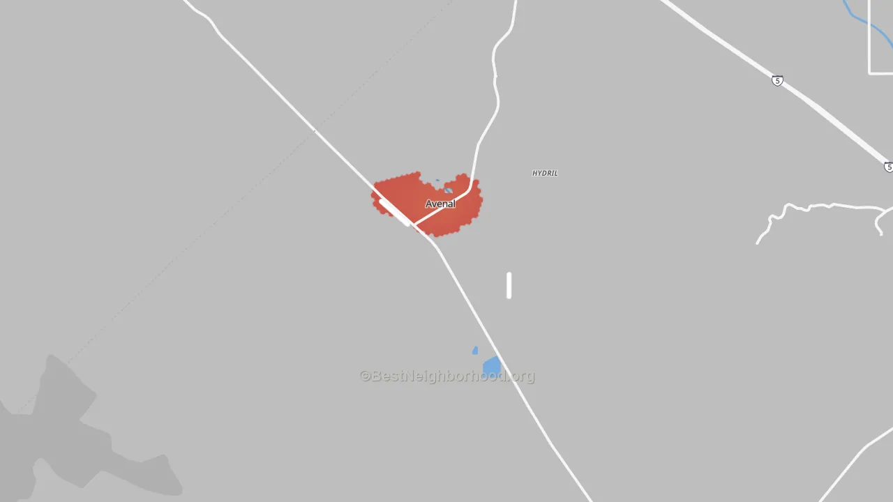 Transit Grade map of 93204, CA