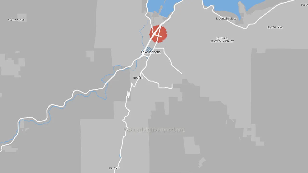 Transit Grade map of 93205, CA