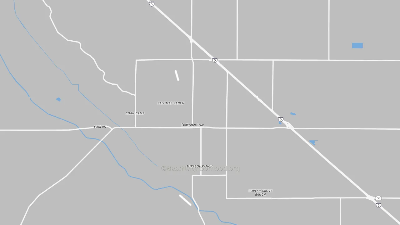 Transit Grade map of 93206, CA