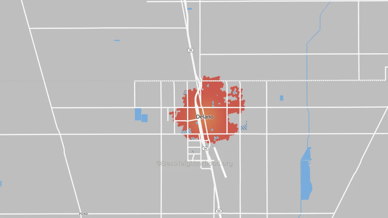 Transit Grade map of 93215, CA