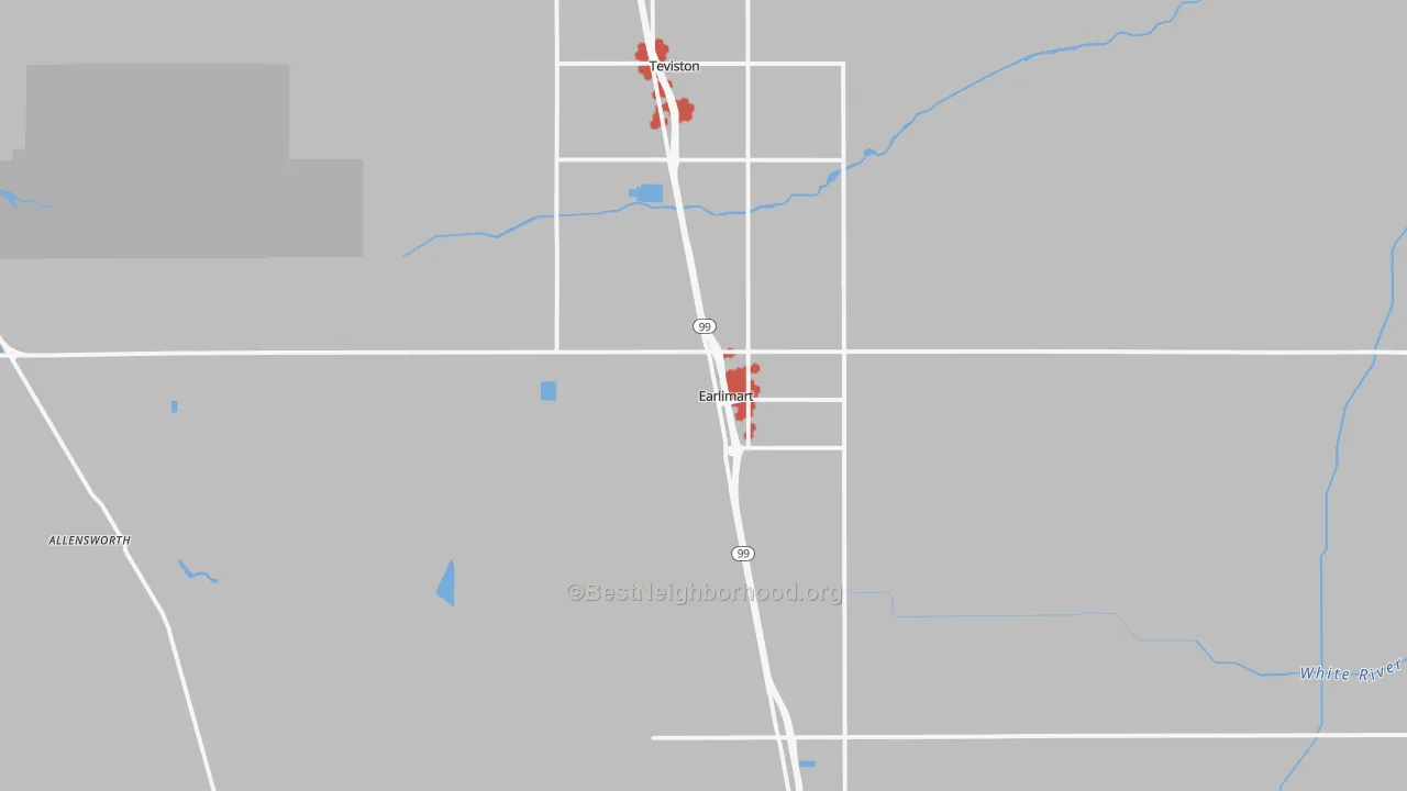 Transit Grade map of 93219, CA