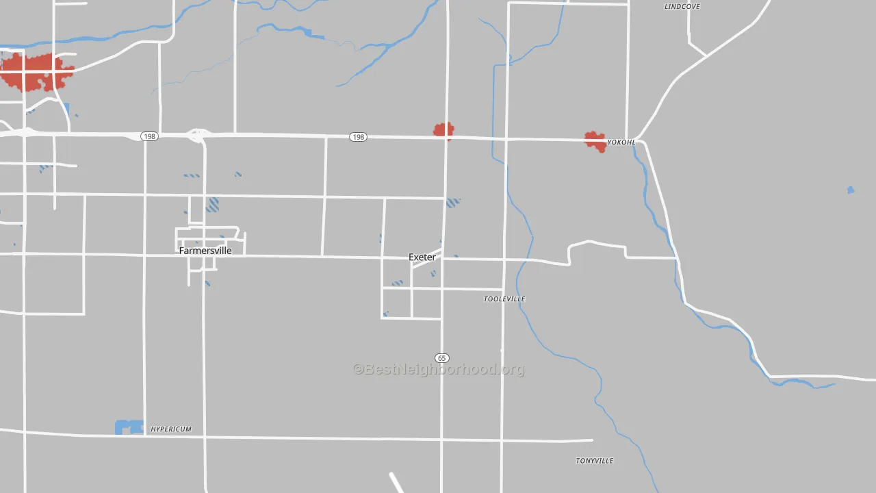 Transit Grade map of 93221, CA