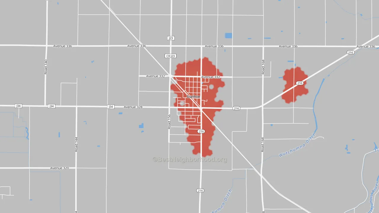 Transit Grade map of 93235, CA