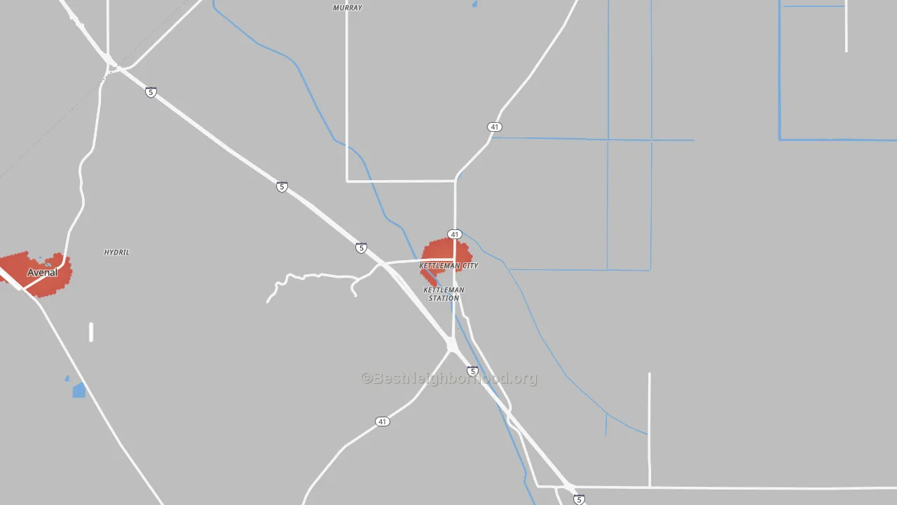 Transit Grade map of 93239, CA