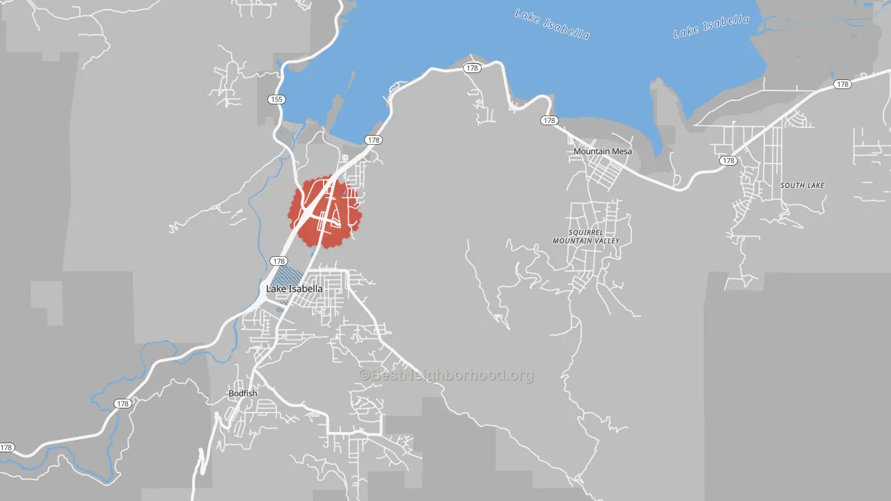Transit Grade map of 93240, CA